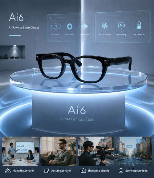 Pair your smart glasses with your smartphone and enjoy wireless connectivity wherever you go.
